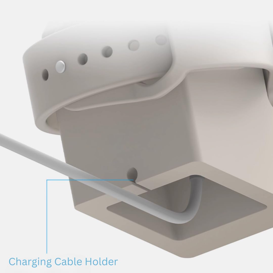 "Vintage Computer" Design Smart Watch Charger Stand