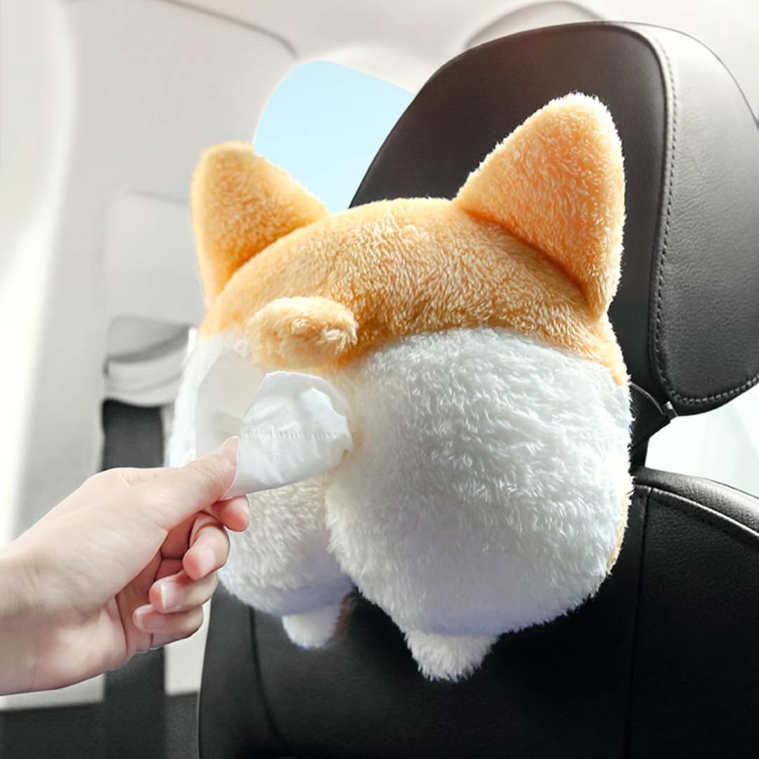 Corgi Butt Tissue Box Cover
