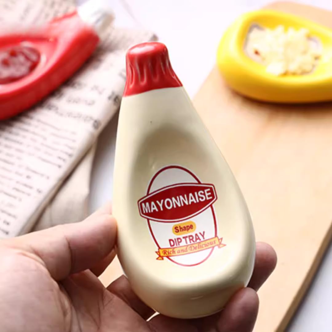 Sauce Bottle Shaped Dipping Plate