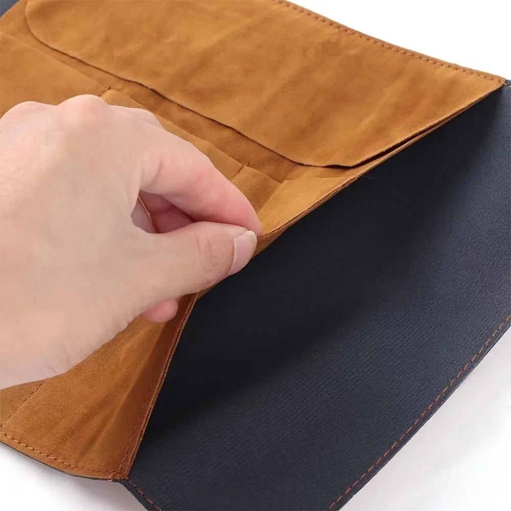 Vintage Treasure Map Leather Roll-Up Organizer