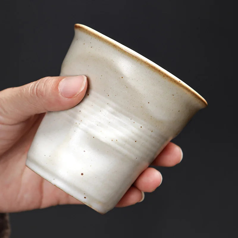 “Hand-Molded Ceramic Coffee Cup”