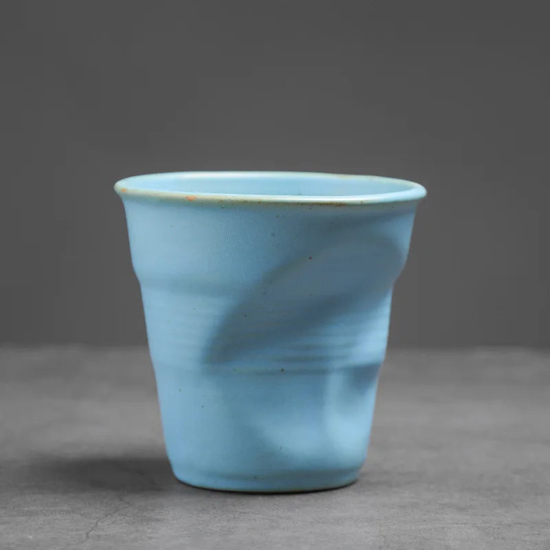 “Hand-Molded Ceramic Coffee Cup”