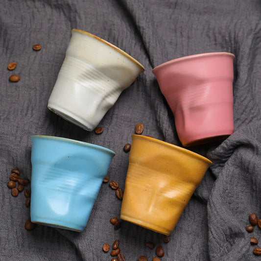 “Hand-Molded Ceramic Coffee Cup”