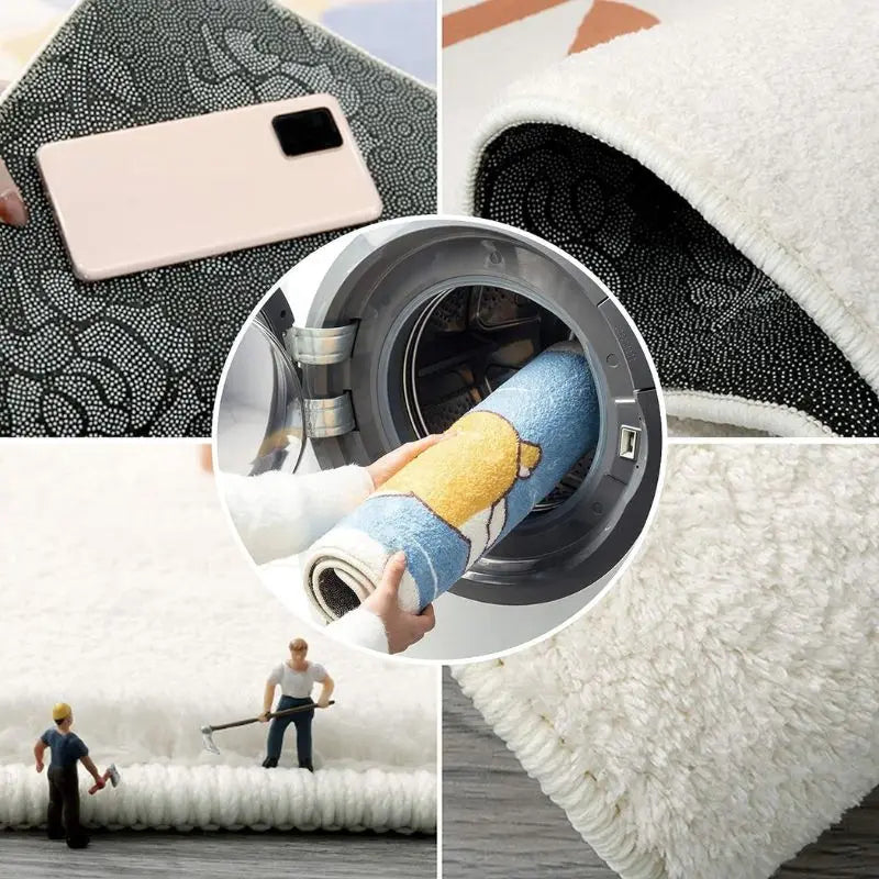 Plush Faux-Cashmere “YOU LOOK GOOD” Accent Rug