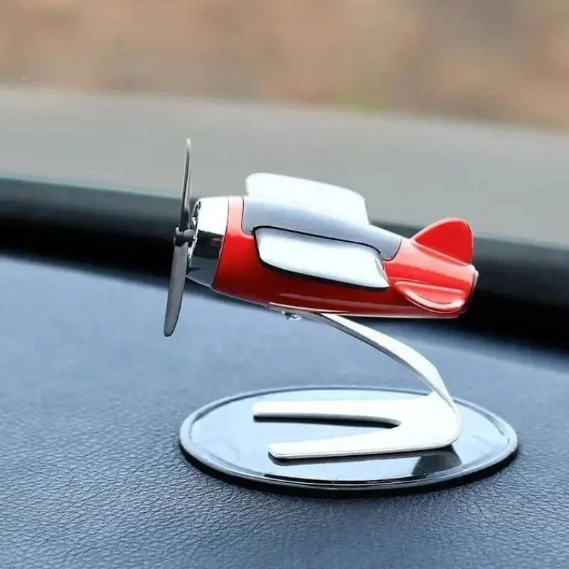 "Perpetual Propeller" Solar Airplane - Kinetic Desk & Car Ornament