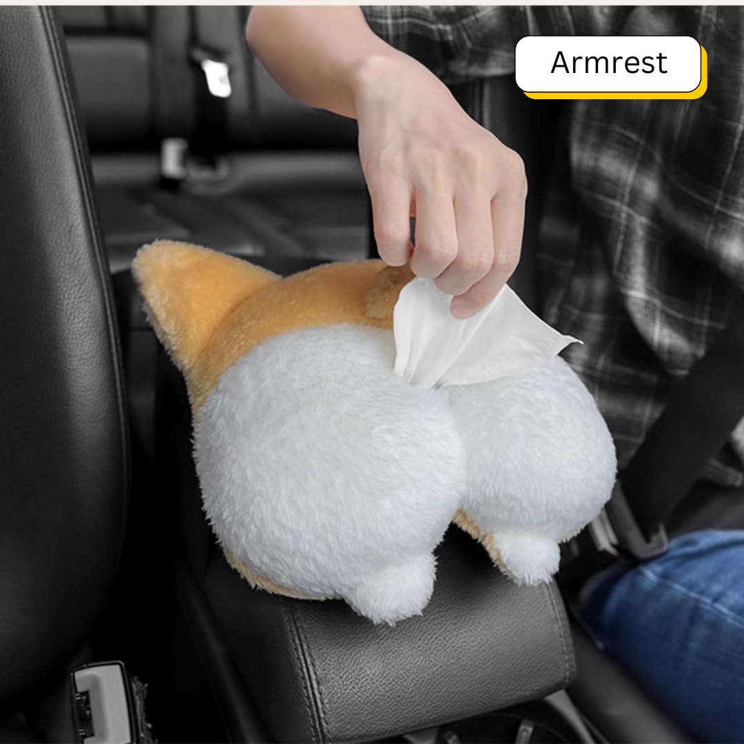 Corgi Butt Tissue Box Cover