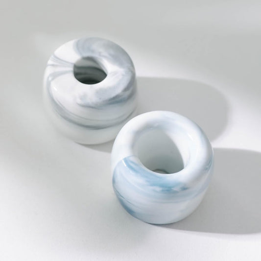 Marble Style Toothbrush Holders - 2 pcs