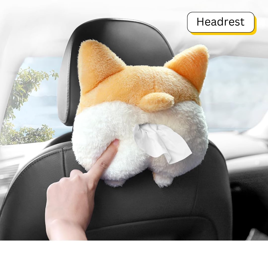 Corgi Butt Tissue Box Cover