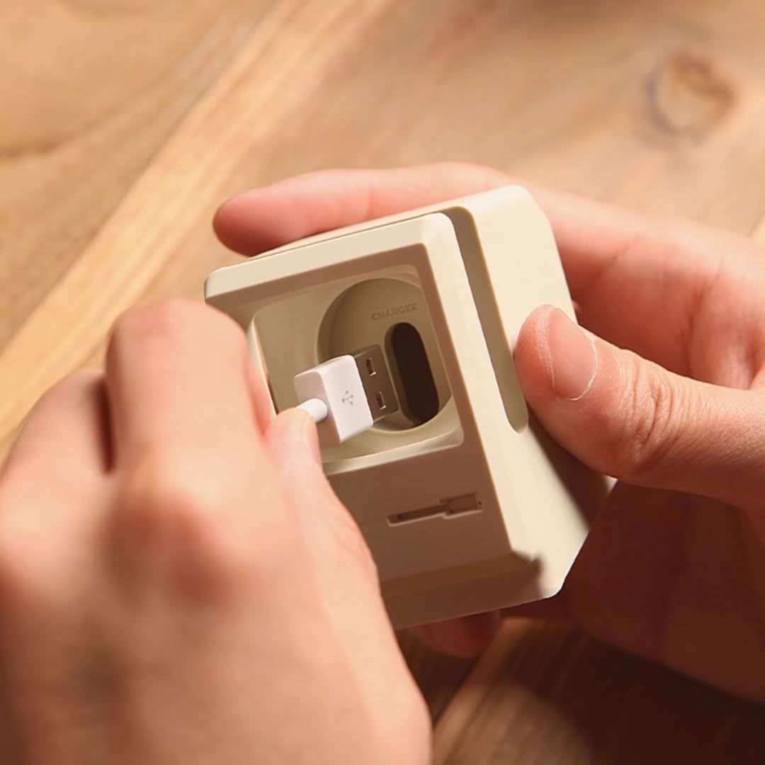 "Vintage Computer" Design Smart Watch Charger Stand