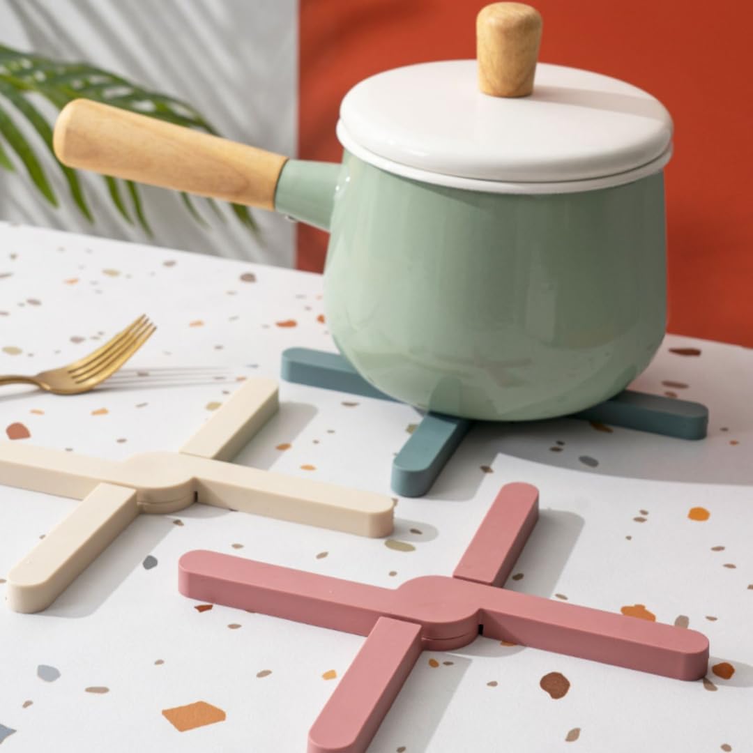 X-Shaped Foldable Trivet - 4 pcs