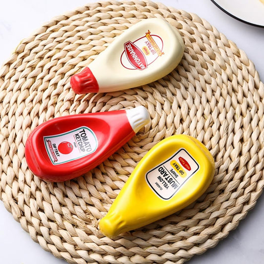 Sauce Bottle Shaped Dipping Plate