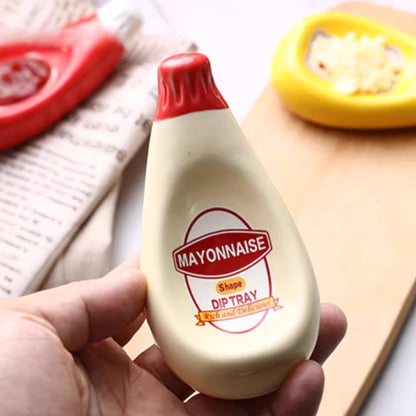 Sauce Bottle Shaped Dipping Plate