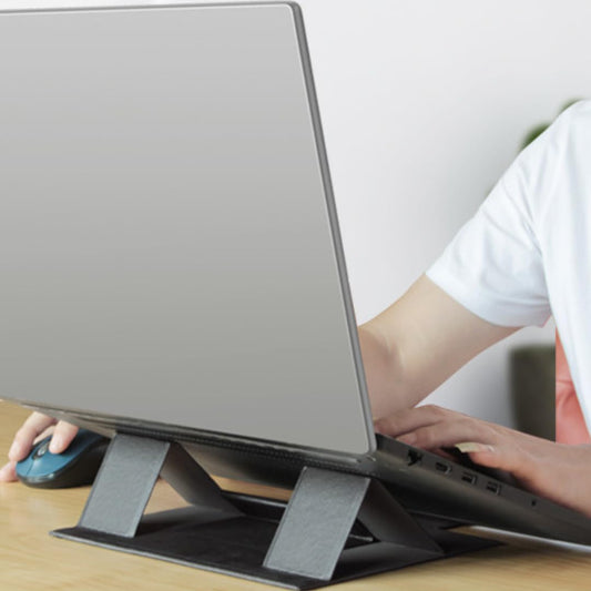 Portable Foldable Laptop Stand Pseudo-leather