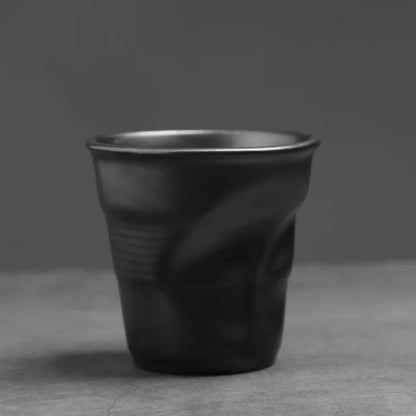 “Hand-Molded Ceramic Coffee Cup”