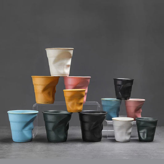 “Hand-Molded Ceramic Coffee Cup”