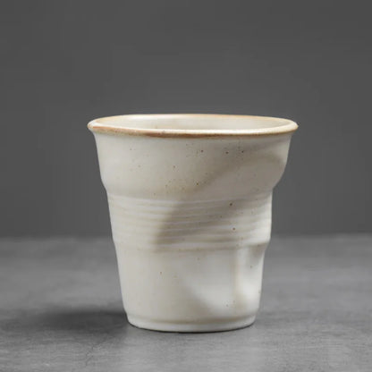 “Hand-Molded Ceramic Coffee Cup”