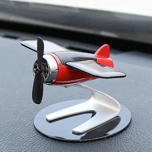 "Perpetual Propeller" Solar Airplane - Kinetic Desk & Car Ornament
