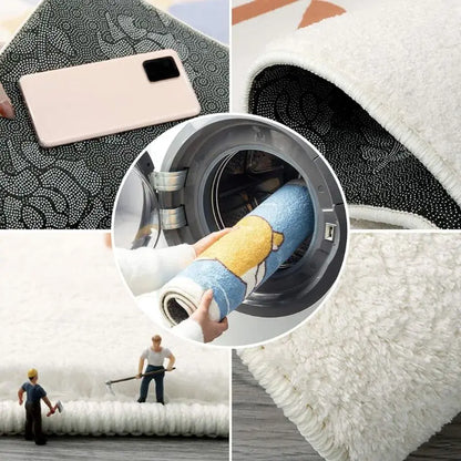 Plush Faux-Cashmere “YOU LOOK GOOD” Accent Rug