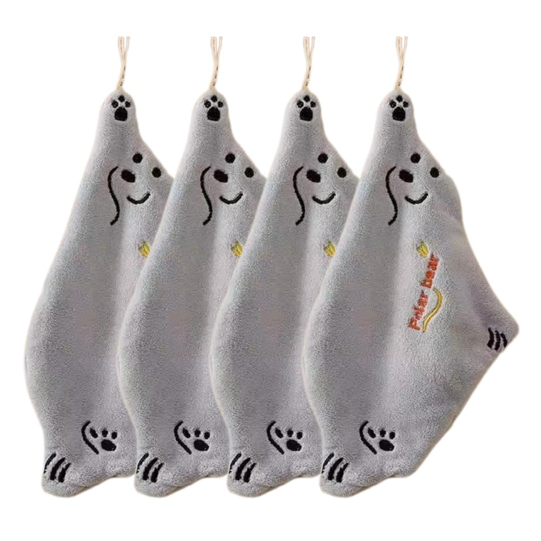 Polar Bear Hand Towels 4 pcs