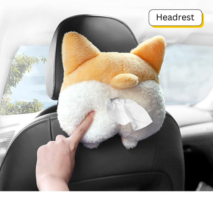 Corgi Butt Tissue Box Cover