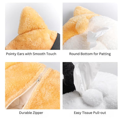 Corgi Butt Tissue Box Cover